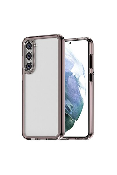 SILKASE Husa pentru Samsung Galaxy S23 Plus, silicon transparent/negru