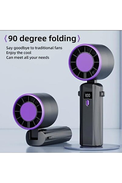 Generic MAXPIX - Portable Handheld Bladeless Fan with LED Digital Display