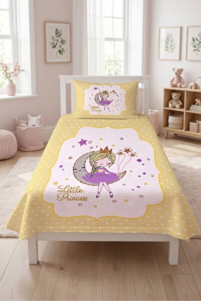 Evmila Σετ Παιδικού Πικέ Princess Moon Star Polka Dot - Διακοσμητικό κάλυμμα ...