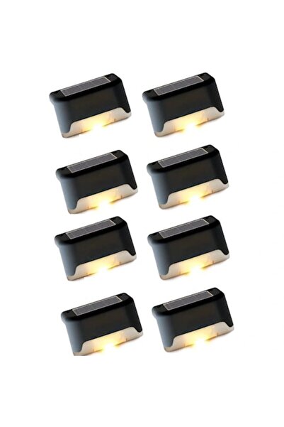 Trendily Ηλιακά φωτιστικά, σετ 8 τεμαχίων, μαύρα