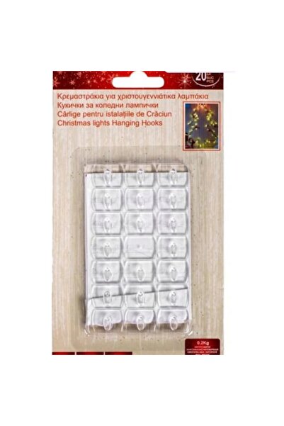 OEM Διαφανή Αυτοκόλλητα Άγκιστρα, 21 τεμάχια, 1x2 εκ.