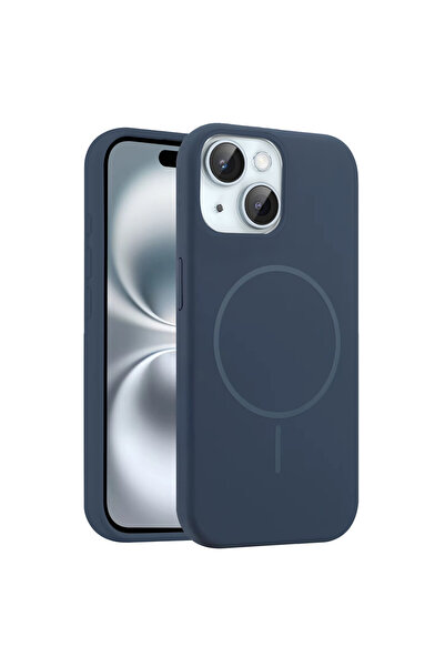 halkhouse İphone 14 & İphone 13 Kılıf Kamera Korumalı Mage Safe Özellikli Jok...