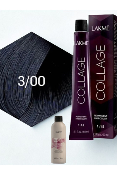 LAKMÉ Dye 3/00 Dark Brown with Oxygen Vol28 - 8,4%-Lighter Color and Attracti...
