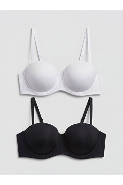 LC Waikiki Özmarka New Season Underwire Half Padded Strapless Bra 2-Pack
