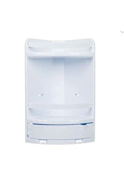 OEM Γωνιακό Ράφι Μπάνιου με 2 Ράφια και ένα Συρτάρι, Λευκό, 29 x 18 x 41 εκ.