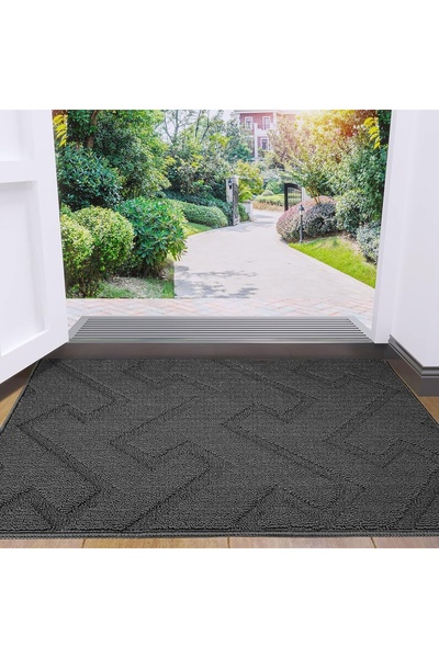 Gutesem πατάκι εισόδου, πολυπροπυλένιο, σκούρο γκρι, 50 x 80 εκ.