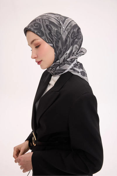 Silk Home Φουλάρι από βισκόζη βελόρα με αρχαία μοτίβα Four Seasons 6419-09