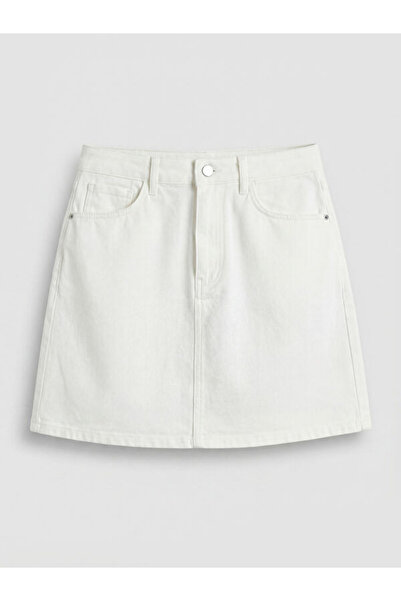 LC Waikiki Rmz Gi̇yi̇m Farkiyla Standardfit Mini Jean Skirt