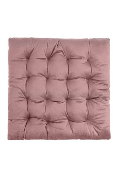 OEM Διακοσμητικό Χειμερινό Μαξιλάρι Καρέκλας, Βελούδινο, Ροζ, 40x40x5εκ.