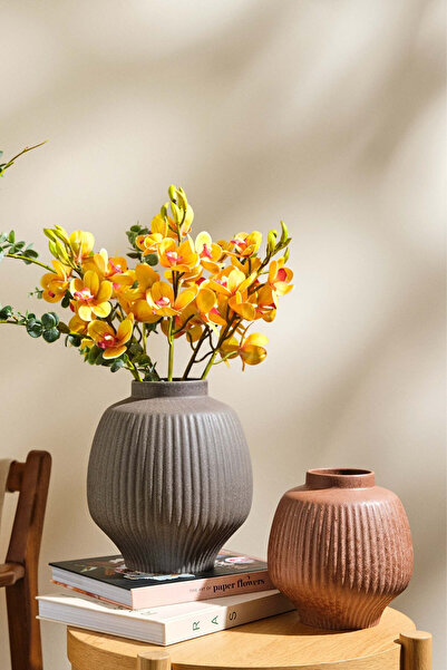 Paşabahçe Pure Ceramic Decorative Vase 19 cm