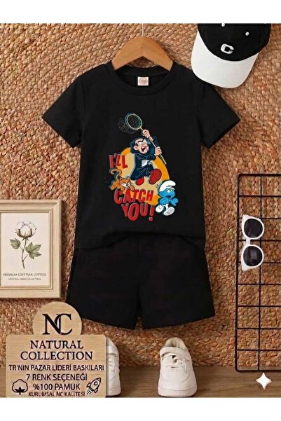 Nice Clothes Tricou și pantaloni scurți de vară pentru copii, unisex (imprime...