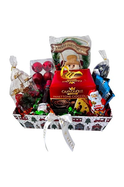 velve Οικογένεια Μπου Κασττάιντ, με πανετόνε, Χριστουγεννιάτικα στολίδια, αρω...