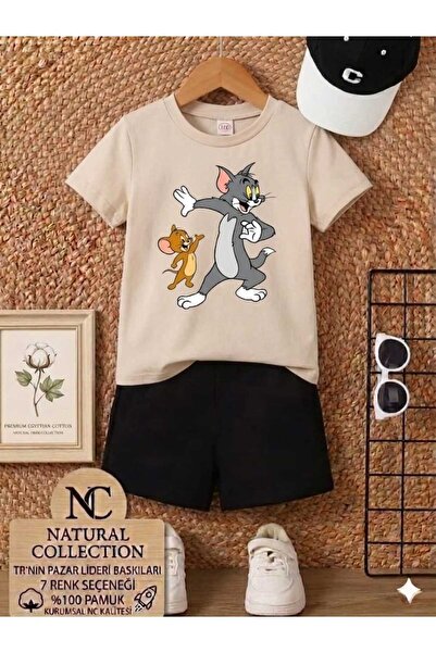 Nice Clothes Tricou și pantaloni scurți de vară pentru copii, unisex (imprime...