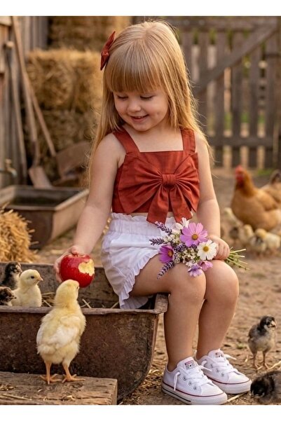 Tinypeople طقم شورت صيفي للأطفال، طقم أطفال بفيونكة للاحتفالات