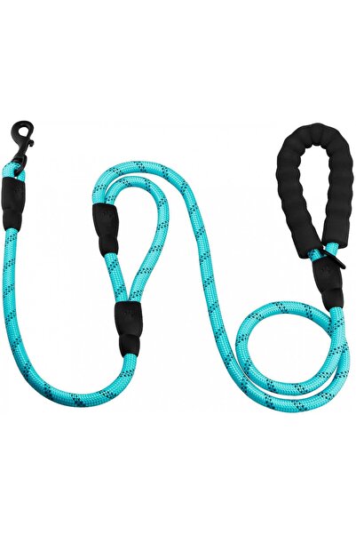 Baguuaray lesă pentru câini, nailon/metal, albastru deschis, 180 cm