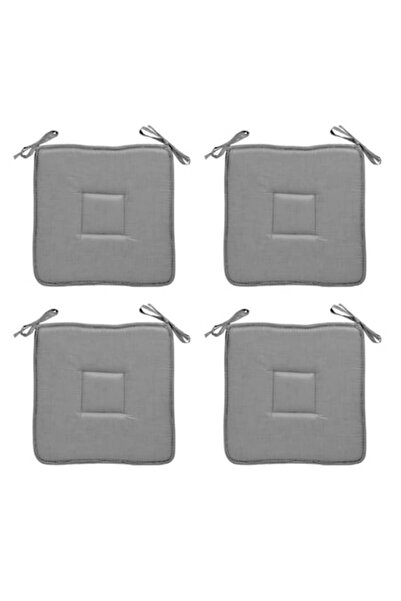 Wonderland Σετ 4 μαξιλαριών καρέκλας, Γκρι, 39 x 39 εκ.