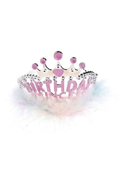 OEM Κορώνα Πριγκίπισσας Γενεθλίων για Κορίτσια, Ροζ/Ασημί