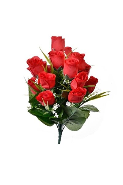 Wonderland Τεχνητή Ανθοδέσμη, Κόκκινα Τριαντάφυλλα, 40 εκ.