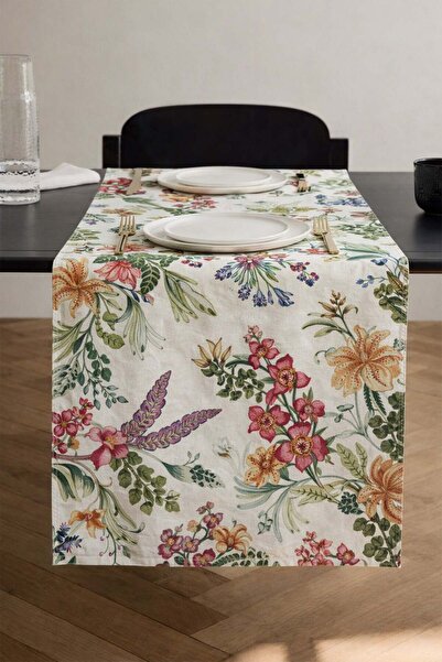 dekomall home & living Πολύχρωμος Βαμβακερός Διάδρομος Ορχιδέας 50*150 εκ.-RU...