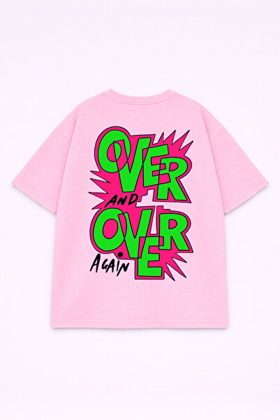 LORVEX Unisex Oversize T-Shirt 100% βαμβακερό T-Shirt με στάμπα, άνετη εφαρμο...