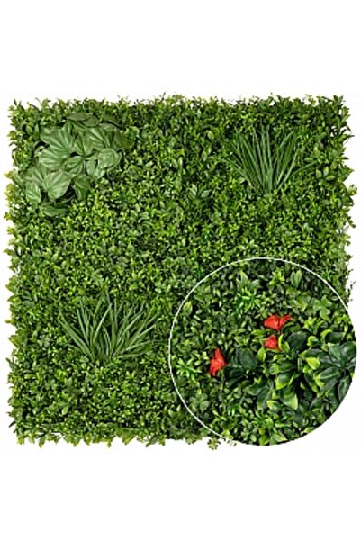Roberto Rossi Grădină Verticală cu Plante Artificiale 1m² (100x100cm) Model V44