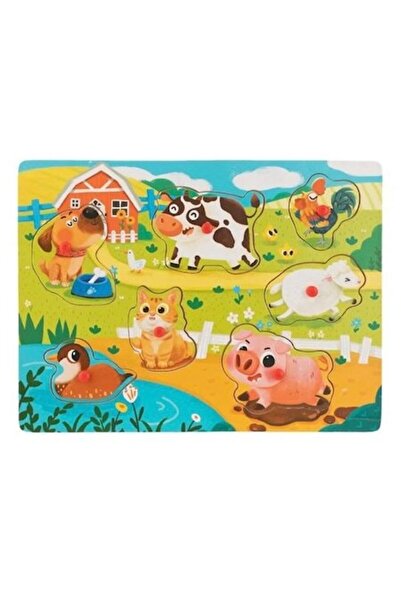 Wonderland Ξύλινο Παζλ, 7 Κομμάτια, Ζώα Φάρμας, Πολύχρωμο, 30 x 22 εκ.