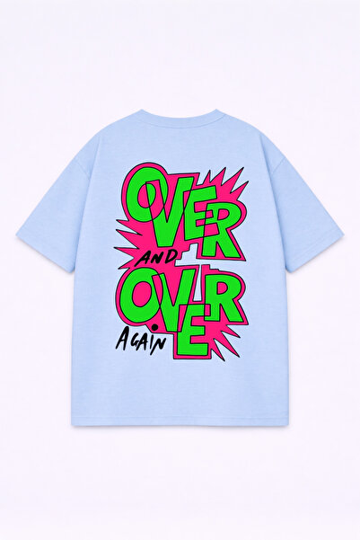 LORVEX Unisex Oversize T-Shirt 100% βαμβακερό T-Shirt με στάμπα, άνετη εφαρμο...
