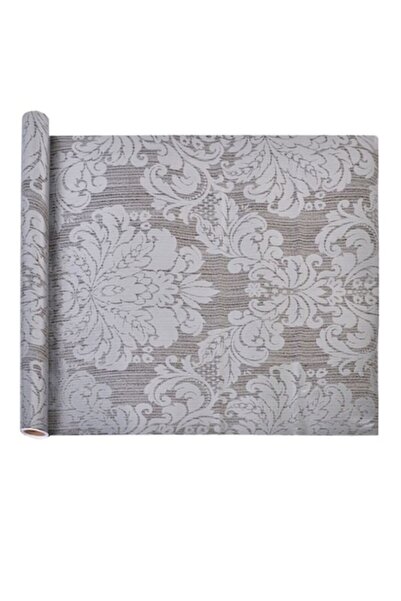 OEM Διακοσμητικό Αυτοκόλλητο Επίπλων, PVC, Ρολό, Δαμασκηνό, Γκρι/Ασημί, 200x4...