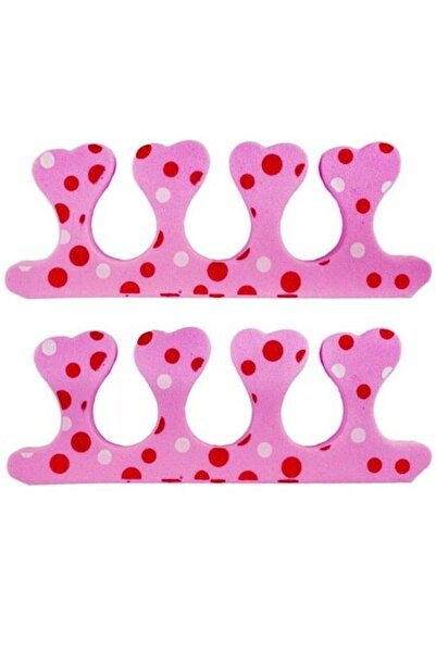 OEM Σετ 2 διαχωριστικών δακτύλων ποδιών για πεντικιούρ, ροζ με πουά