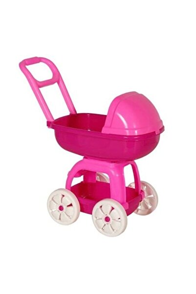 Wonderland Καρότσι κούκλας ροζ/λευκό