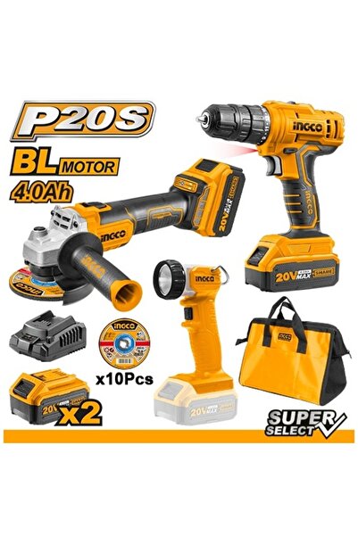 Ingco Σετ ηλεκτρικών εργαλείων 20 V