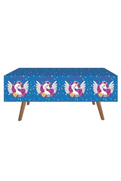 OEM Τραπεζομάντηλο για γενέθλια ή παιδικά πάρτι, Πολύχρωμο, Μονόκερος, 180 x ...