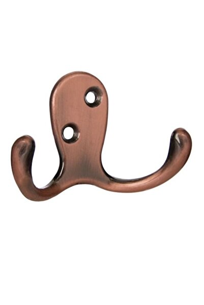 OEM Διπλή Μεταλλική Κρεμάστρα με Βίδες, Χάλκινη