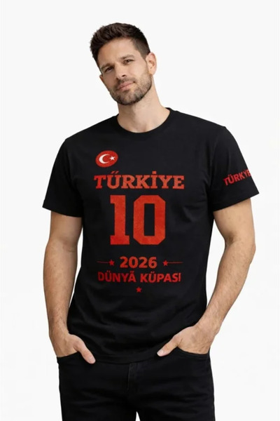 Wear Up Ανδρικό μπλουζάκι με στάμπα ΤΟΥΡΚΙΑΣ για το Παγκόσμιο Κύπελλο 2026 - ...