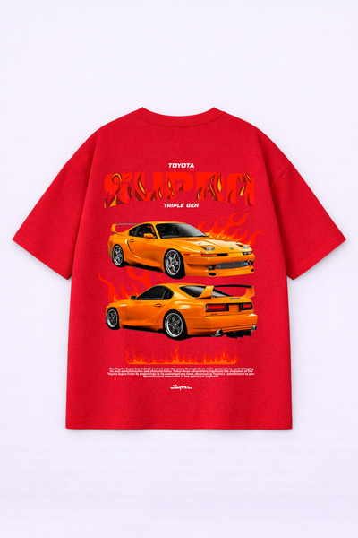 LORVEX Unisex Oversize T-Shirt 100% βαμβακερό T-Shirt με στάμπα, άνετη εφαρμο...