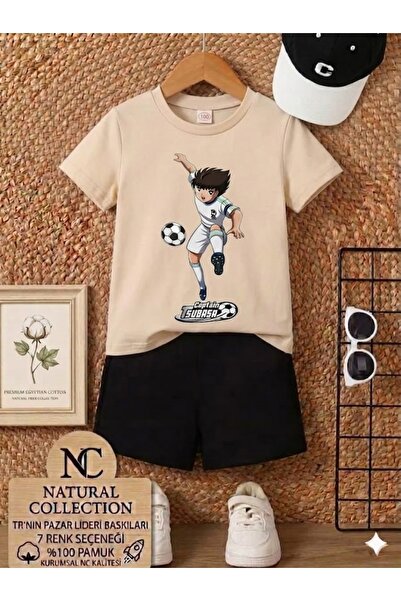 Nice Clothes ΚΑΛΟΚΑΙΡΙΝΟ ΠΑΙΔΙΚΟ ΣΕΤ ΜΠΛΟΥΖΑΚΙ-ΣΟΡΤΣ UNISEX (CAPTAIN TUSUBASA)
