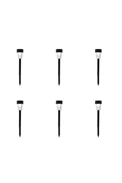 Wonderland Σετ 6 Ηλιακών Φωτιστικών LED που Αλλάζουν Χρώμα για τον Κήπο, Μαύρ...