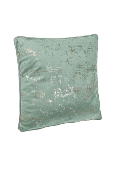 OEM Διακοσμητικό Μαξιλάρι, Πράσινο της Μέντας, Βελούδινο με σχέδιο από χρυσό/...