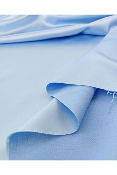 Kumaş Parça Ασετάτ σατέν σε ανοιχτό μπλε χρώμα 140x300εκ.