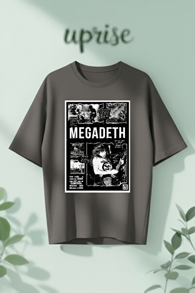 Vordevia Μπλουζάκι Megadeth από βαμβάκι με στάμπα, σε μεγάλο μέγεθος
