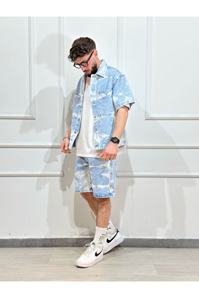 Urban Collection Ανδρικό προπλυμένο τζιν κοστούμι Urbancollection