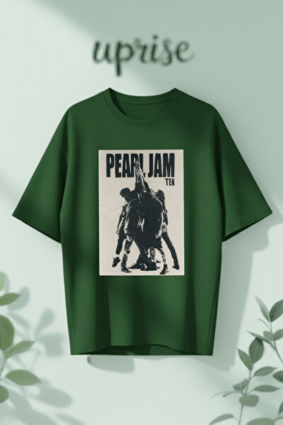 Vordevia Μπλουζάκι Pearl Jam με στάμπα από βαμβάκι σε oversized γραμμή