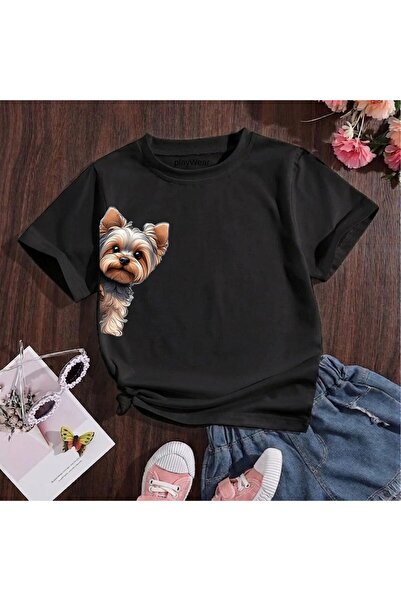 playwear Καφέ χρώμα Doge με στάμπα στο πλάι, 100% βαμβακερό, παιδικό unisex μ...