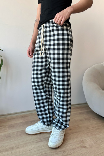JedanFirst Plaid Patterned Tracksuit