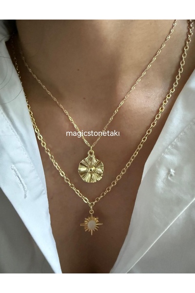 MagicStone Soleil Elite İkili Kombin Kolye