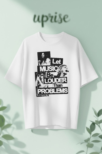 Vordevia Αφήστε τη μουσική να είναι πιο δυνατή από τα προβλήματα Τυπωμένο βαμ...