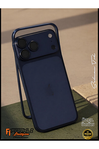 FARKLI İLETİŞİM İPHONE 14 PRO MAX UYUMLU 17 PRO GÖRÜNÜM DÖNÜŞÜM SETİ ARKA KAP...