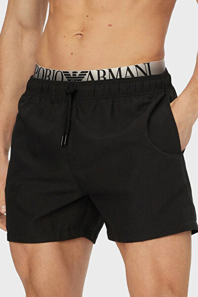 Emporio Armani Logolu Mayo Short Erkek DENİZ ŞORTU EM000687 AF20432 UC001
