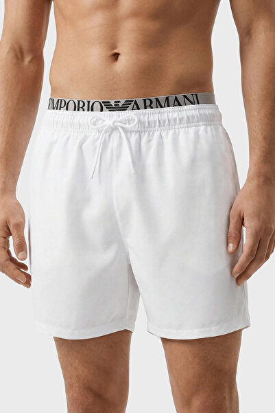 Emporio Armani Logolu Mayo Short Erkek DENİZ ŞORTU EM000686 AF20432 U0002