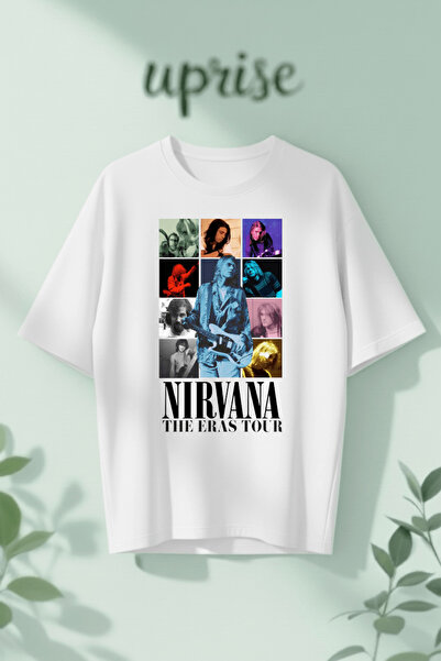 Vordevia Μπλουζάκι Nirvana με στάμπα από βαμβάκι σε μεγάλο μέγεθος